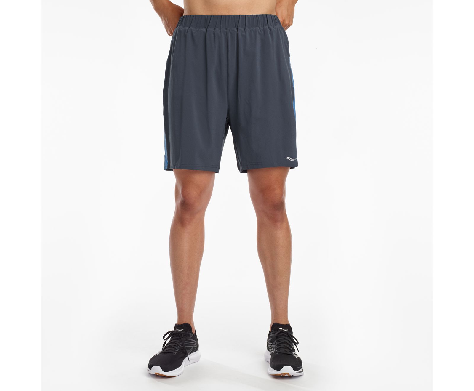 Men's Saucony Outpace 7" Shorts Blue | Singapore 658ILHS